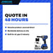 Johnkeans JK-TW-2045 – 1/2Impac Wrench Cordless High Torqe Bruchless Motor With 2 Battrey & Charger.