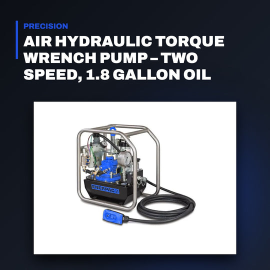 Johnkeans JK-TW-2062 – Air Hydraulic Torque Wrench Pump – Two Speed, 1.8 Gallon Oil Reservoir Capacity