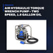 Johnkeans JK-TW-2062 – Air Hydraulic Torque Wrench Pump – Two Speed, 1.8 Gallon Oil Reservoir Capacity