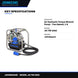 Johnkeans JK-TW-2062 – Air Hydraulic Torque Wrench Pump – Two Speed, 1.8 Gallon Oil Reservoir Capacity
