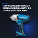 Johnkeans JK-TW-2048 – 18V Cordless Impact Wrench Drill With 2 X 2.0Ah Battery And Charger