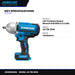 Johnkeans JK-TW-2048 – 18V Cordless Impact Wrench Drill With 2 X 2.0Ah Battery And Charger