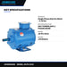 Johnkeans JK-PU-2010 – Single Phase Electric Motor – 0.18 Kw