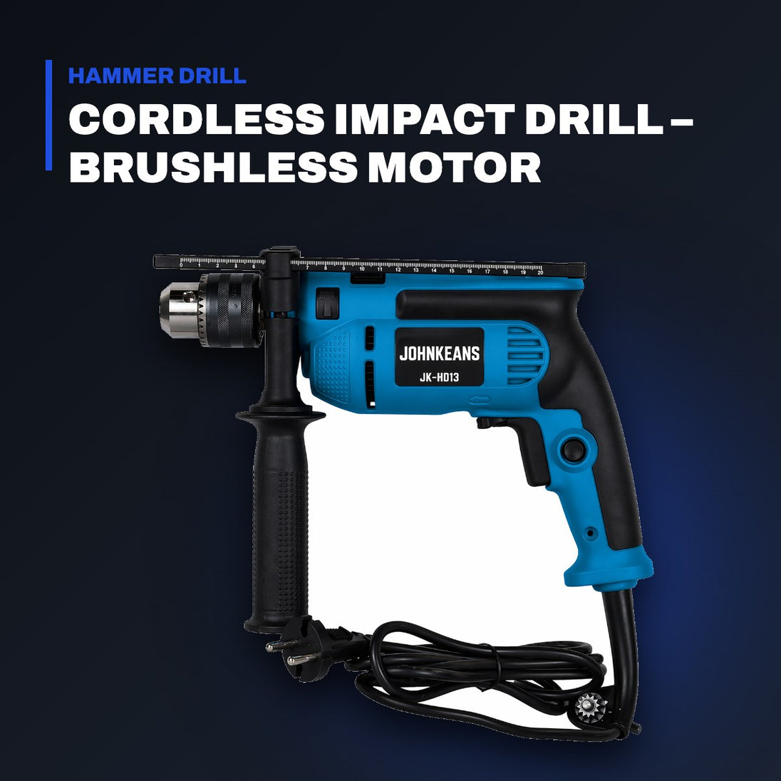Johnkeans JK-PT-2004 – Cordless Brushless Hammer Drill 21V