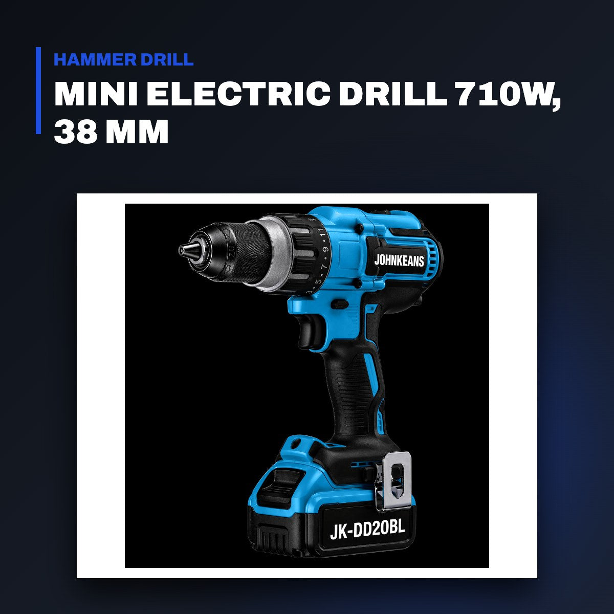 Johnkeans JK-PT-2016 – Mini Electric Drill 710W, 38 mm