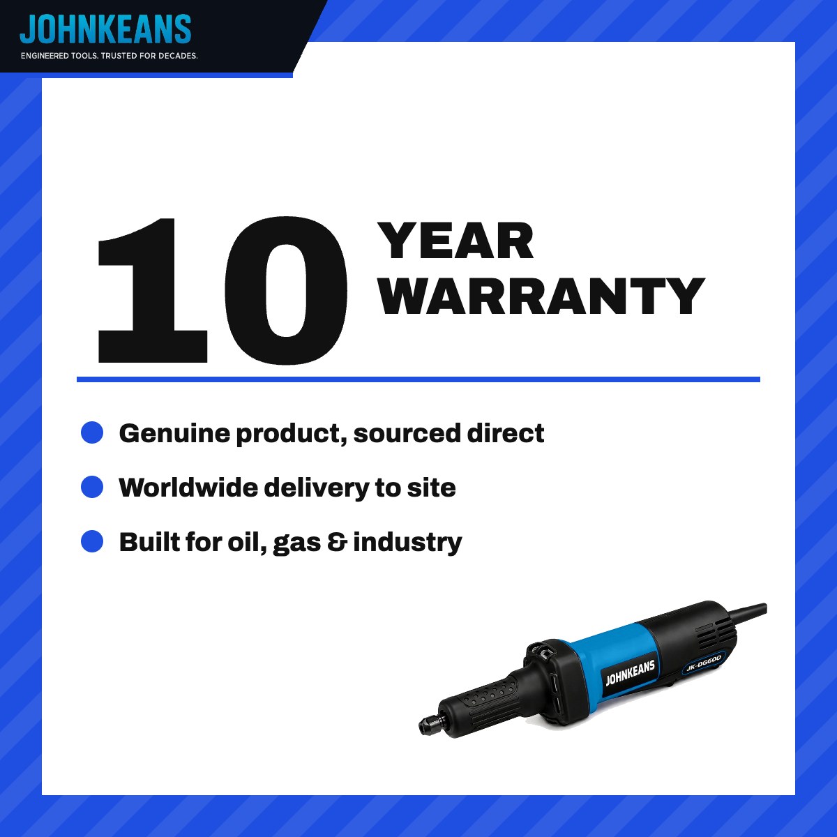 Johnkeans JK-PT-2018 – Cordless Brushless Die Grinder Rotary Tool Set