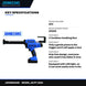 Johnkeans JK-PT-2024 – Cordless Caulking Gun with 2 Batteries