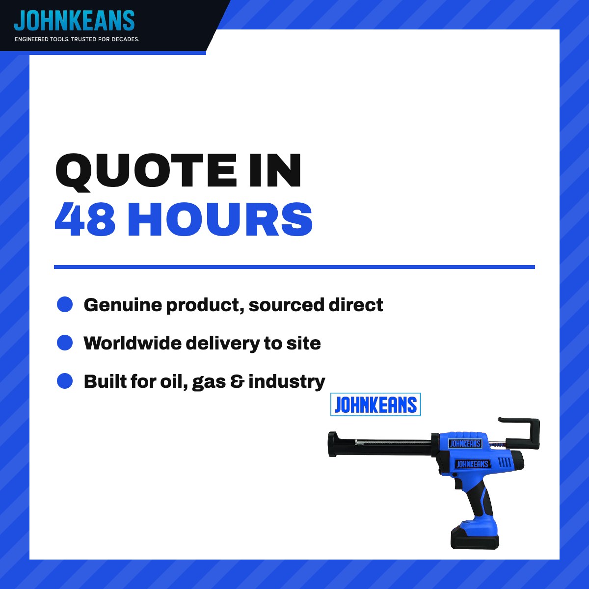 Johnkeans JK-PT-2024 – Cordless Caulking Gun with 2 Batteries