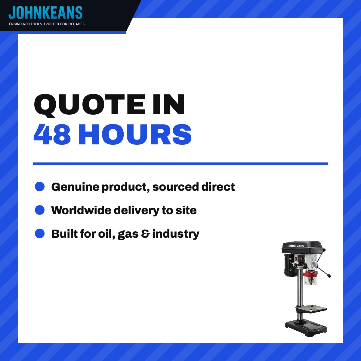 Johnkeans JK-PT-2029 – Laser Drill Press 1500W, 32 mm