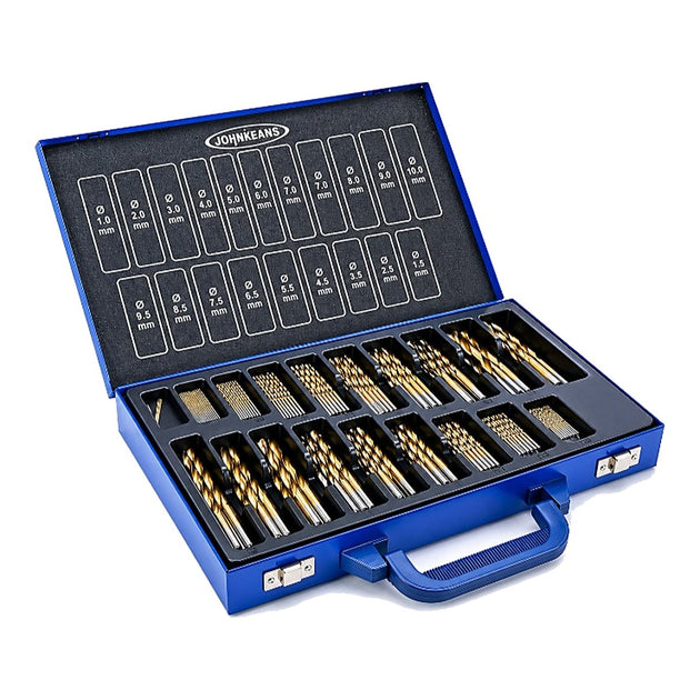 Johnkeans JK-PT-2033 – HSS Jobber Drill Set 170 Pcs, 1 – 10 mm