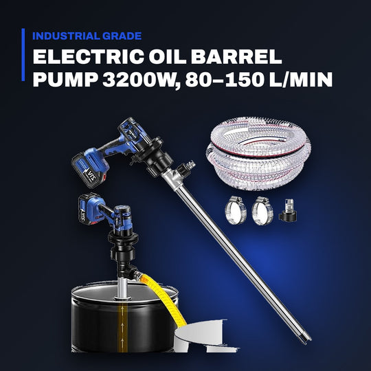 Johnkeans JK-PU-2002 – Electric Oil Barrel Pump 3200W, 80–150 L/min