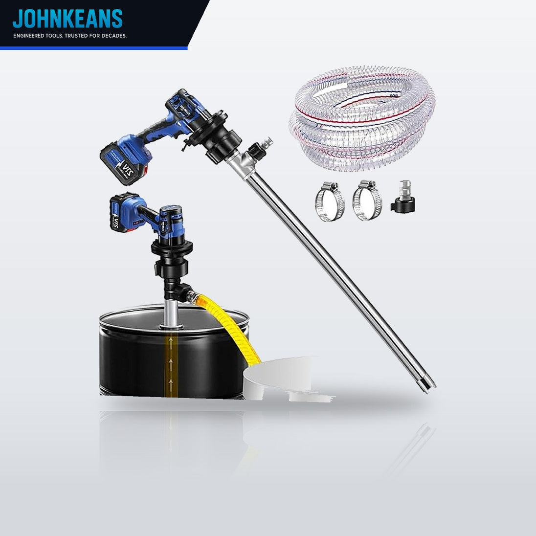 Johnkeans JK-PU-2002 – Electric Oil Barrel Pump 3200W, 80–150 L/min