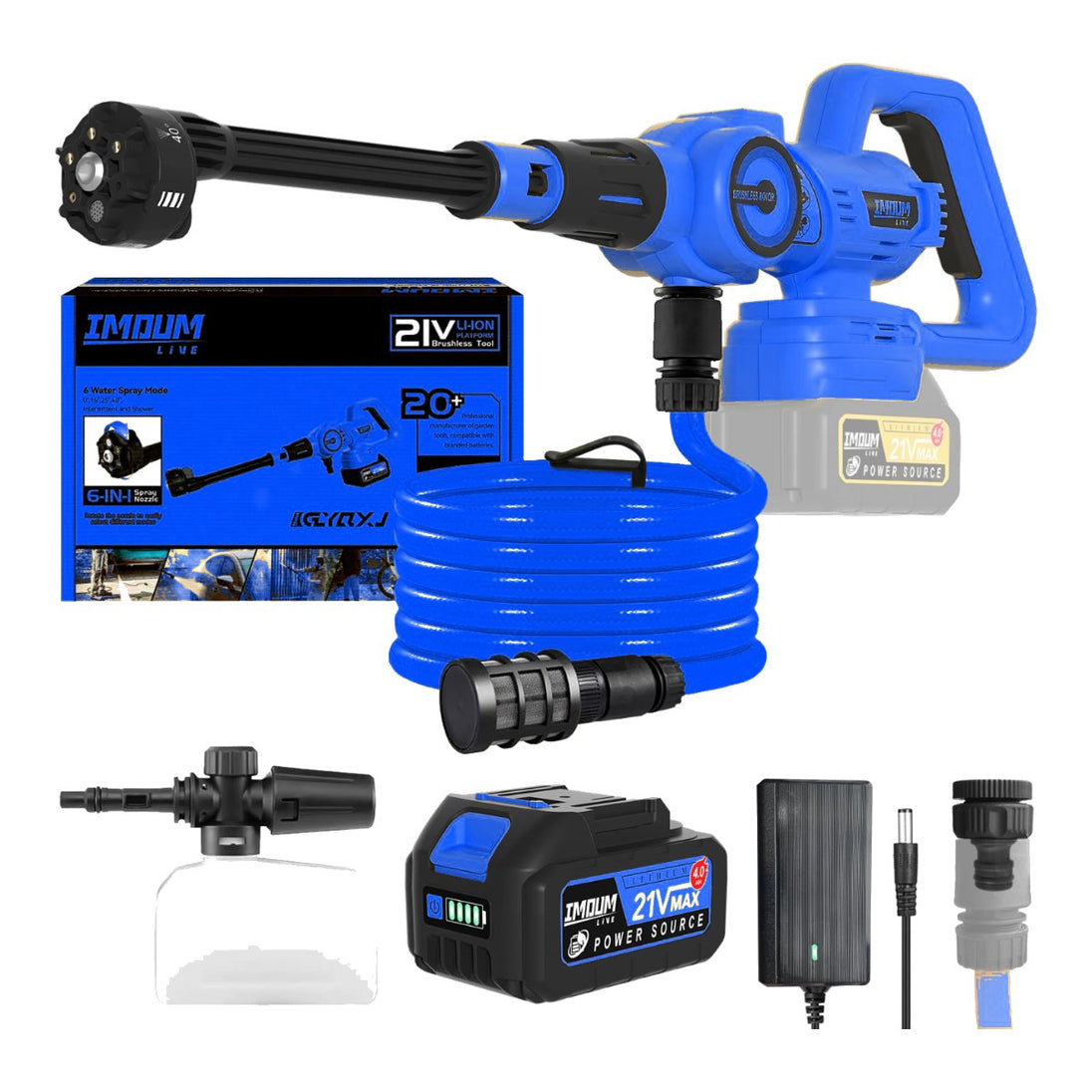 Johnkeans JK-FA-2014 – Pressure Washer – Equipped With Li-Ion Battery