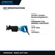 Johnkeans JK-PT-2040 – 20V Max* Cordless Reciprocating Saw Kit – Compact, 2-Amp Hour