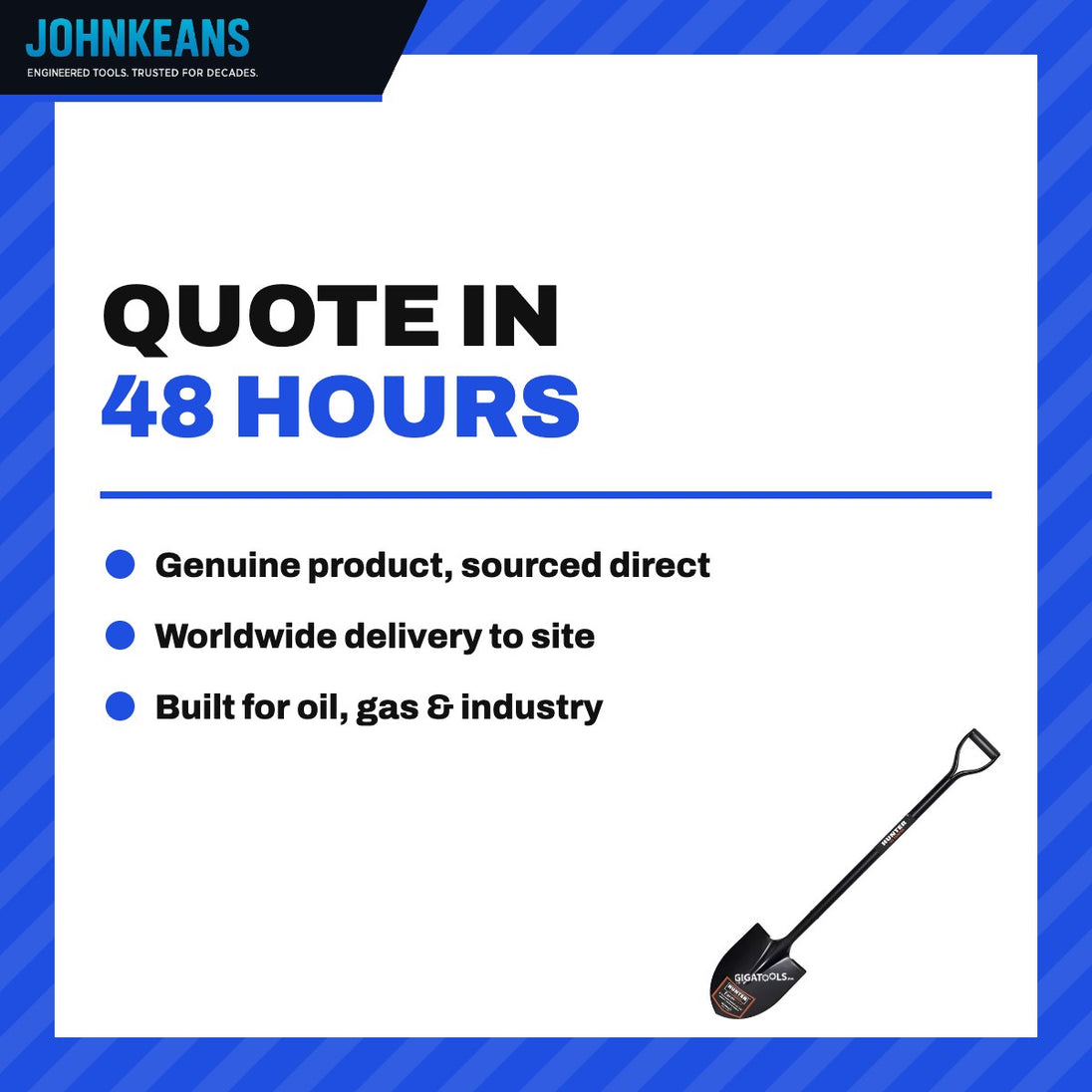 Johnkeans JK-GS-2107 – Shovel – Round Point Type, 222.3 Mm (8-3/4 In) Wd X 304.8 Mm (12
