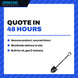 Johnkeans JK-GS-2107 – Shovel – Round Point Type, 222.3 Mm (8-3/4 In) Wd X 304.8 Mm (12