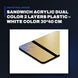 Johnkeans JK-HT-2128 – Sandwich Acrylic Dual Color 2 Layers Plastic – White Color 30*40 Cm 1.5Mm
