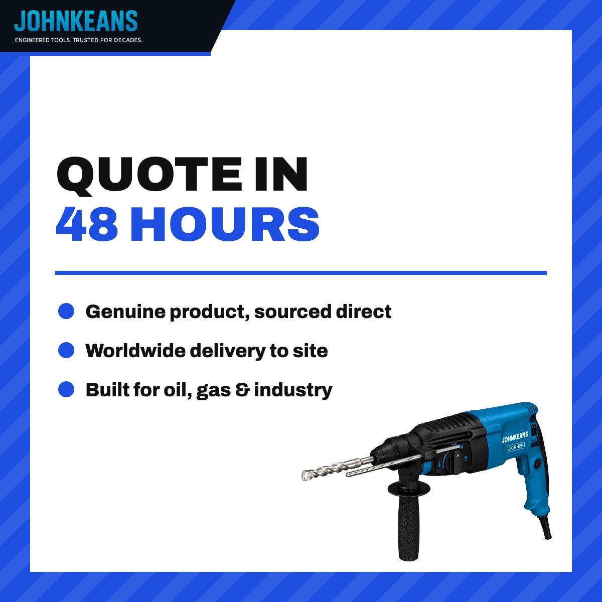 Johnkeans JK-PT-2059 – Drill Cordless Sds Plus Rotary Hammer With 36 Volt – 28Mm