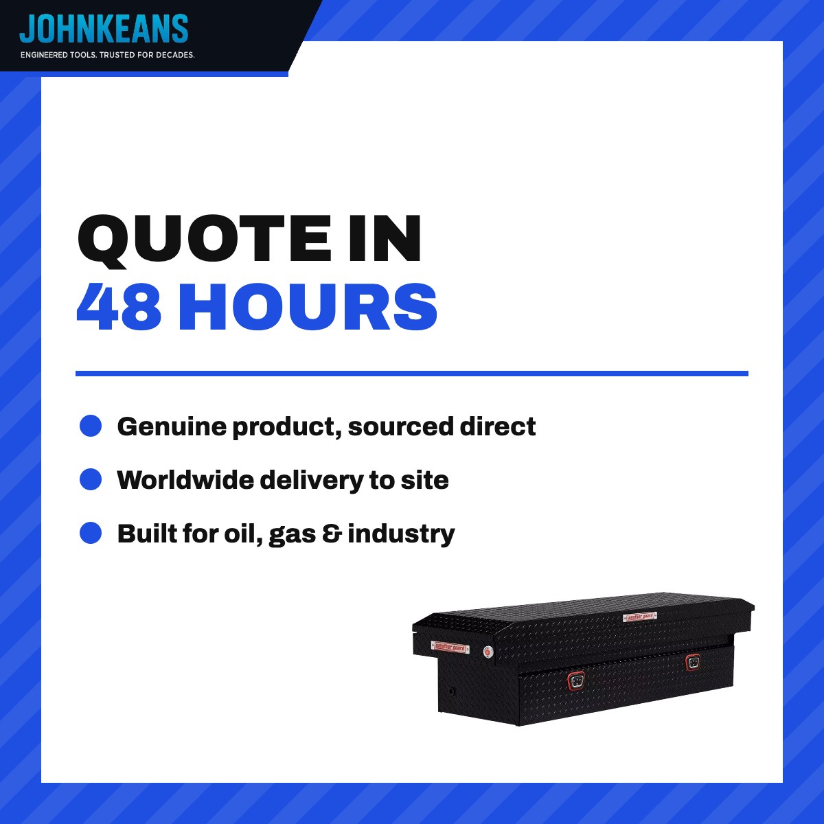 Johnkeans JK-SE-2003 – Aluminium Chassis-Mounted Truck Toolbox 1800 mm