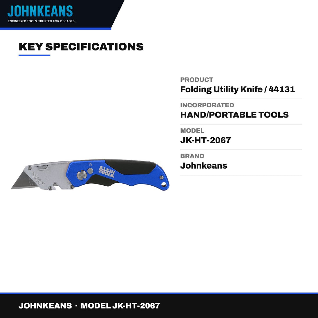 Johnkeans JK-HT-2067 – Folding Utility Knife / 44131