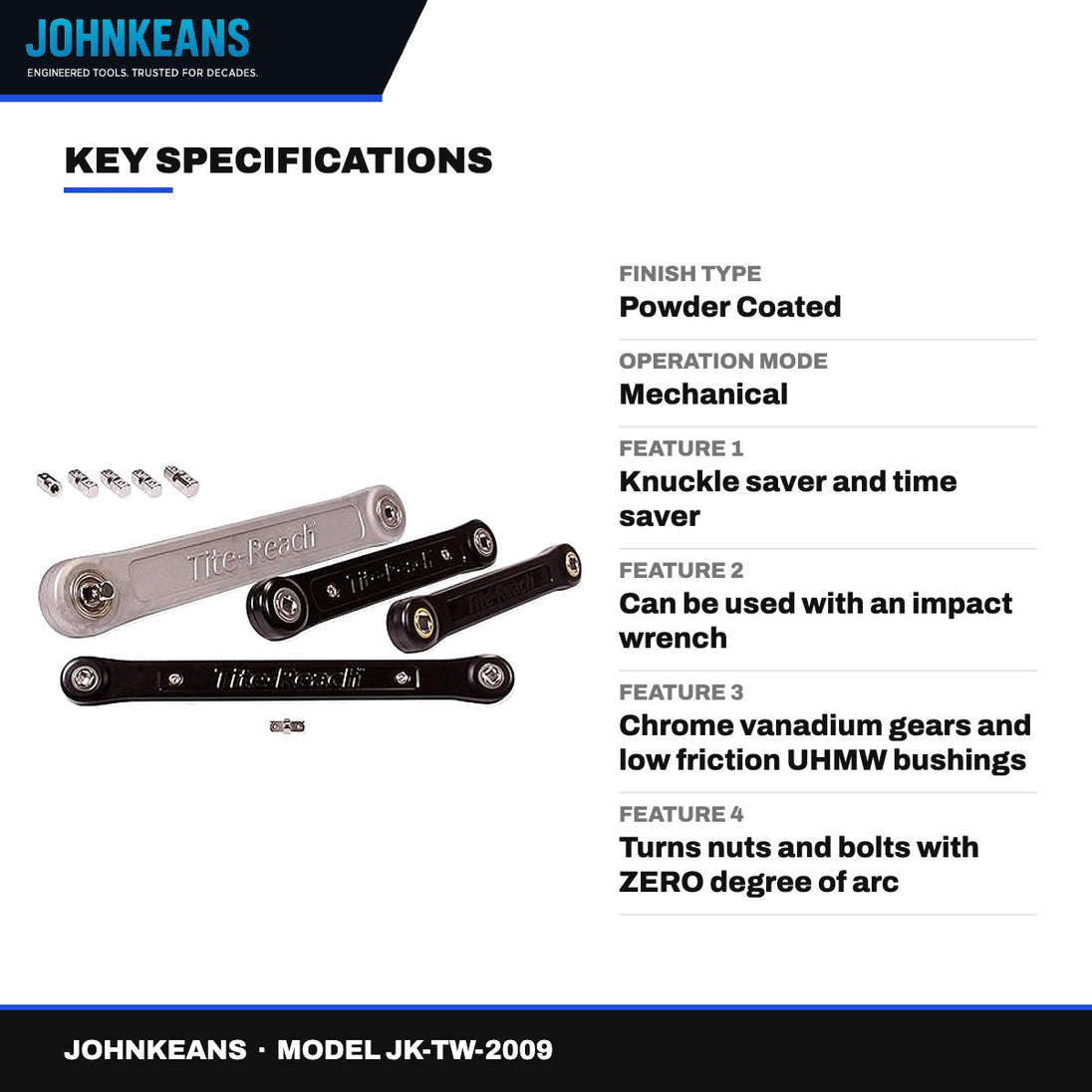 Johnkeans JK-TW-2009 – Tite-Reach Extension Wrench 1/2"
