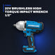 Johnkeans JK-TW-2013 – 20V Brushless High Torque Impact Wrench 1/2"