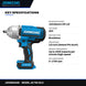 Johnkeans JK-TW-2013 – 20V Brushless High Torque Impact Wrench 1/2"