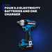 Johnkeans JK-TW-2017 – 20V Non-Spark Brushless Impact Wrench Kit