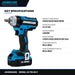 Johnkeans JK-TW-2017 – 20V Non-Spark Brushless Impact Wrench Kit