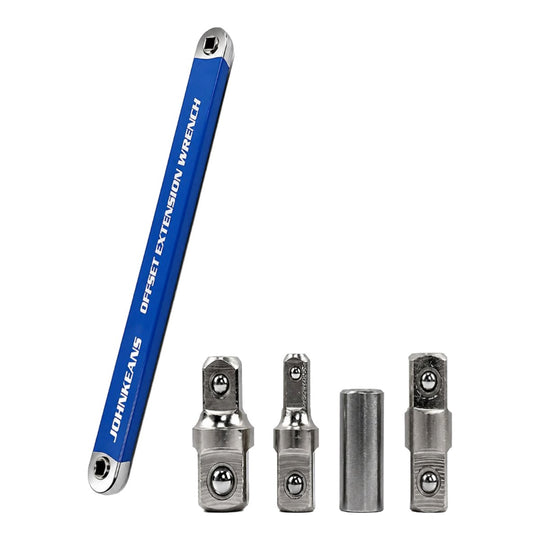 Johnkeans JK-TW-2020 – Zero Offset Extension Wrench Set with Adapters