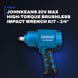Johnkeans JK-TW-2023 – 20V MAX High-Torque Brushless Impact Wrench Kit 3/4"