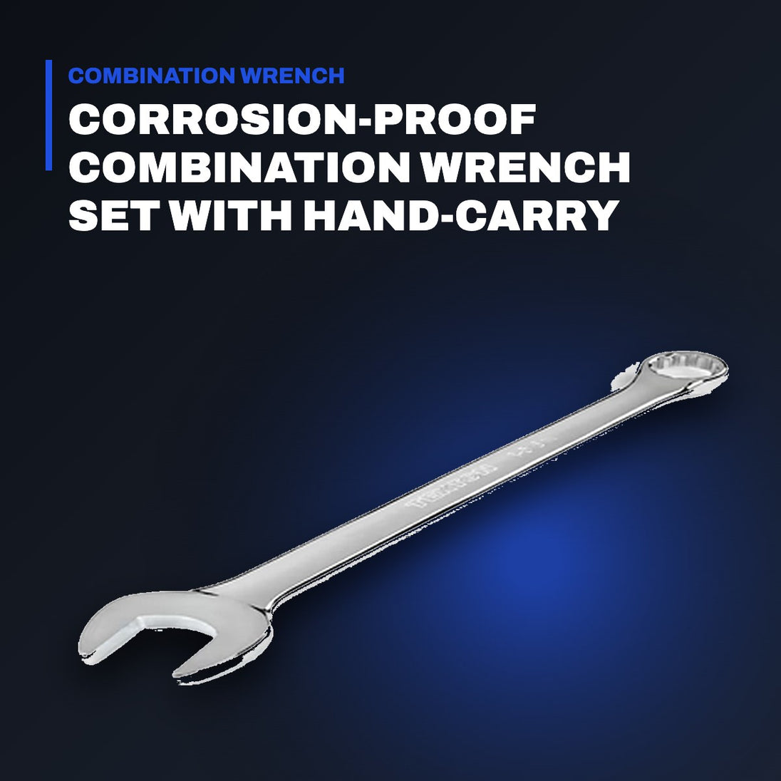 Johnkeans JK-TW-2028 – Corrosion-Proof Combination Wrench Set with Hand-Carry Toolbox