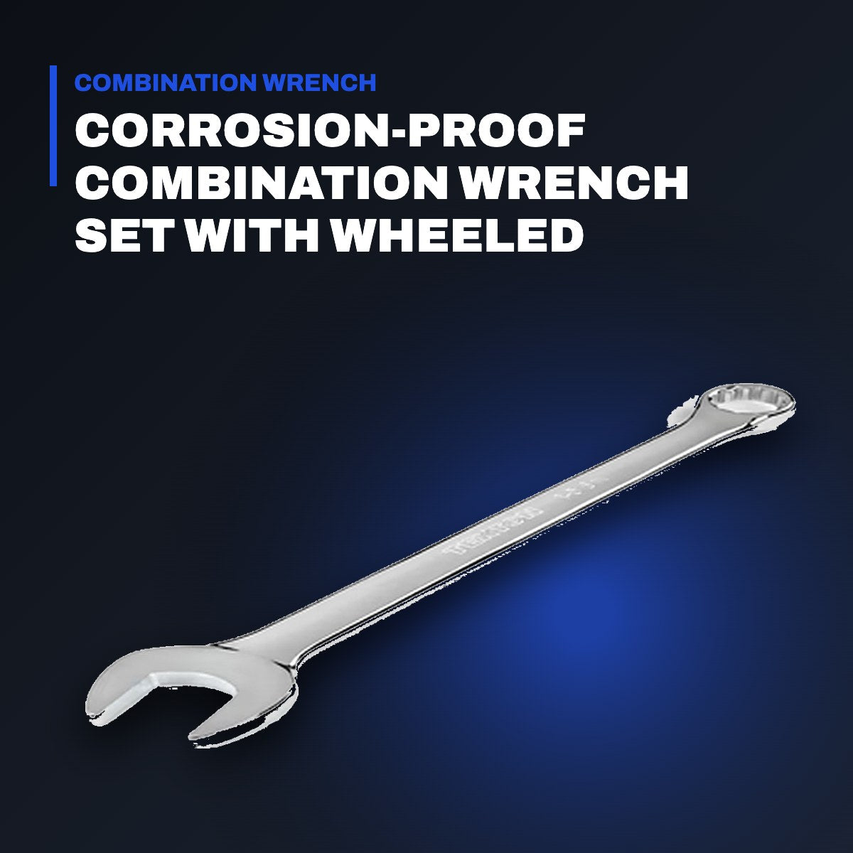 Johnkeans JK-TW-2029 – Corrosion-Proof Combination Wrench Set with Wheeled Toolbox