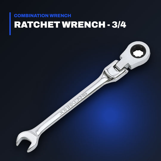 Johnkeans JK-TW-2030 – Adjustable Head Ratchet Combination Wrench Set