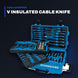 Johnkeans JK-TW-2032 – VDE 1000V Insulated Tool Set – Adjustable Wrench, Cable Knife & Sockets