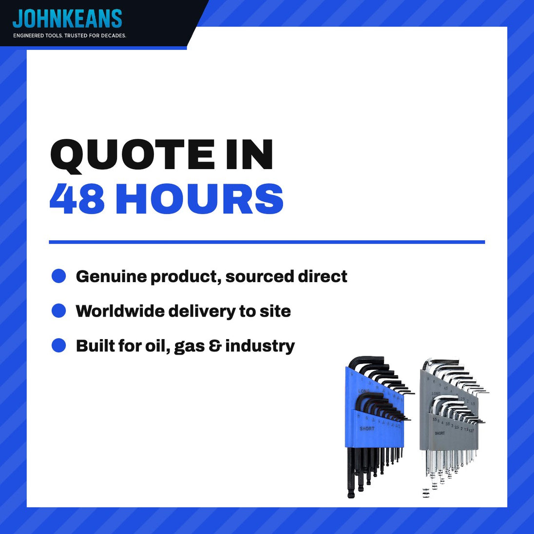 Johnkeans JK-TW-2034 – Ball End Hex Key Set 36 Pcs, Metric & SAE