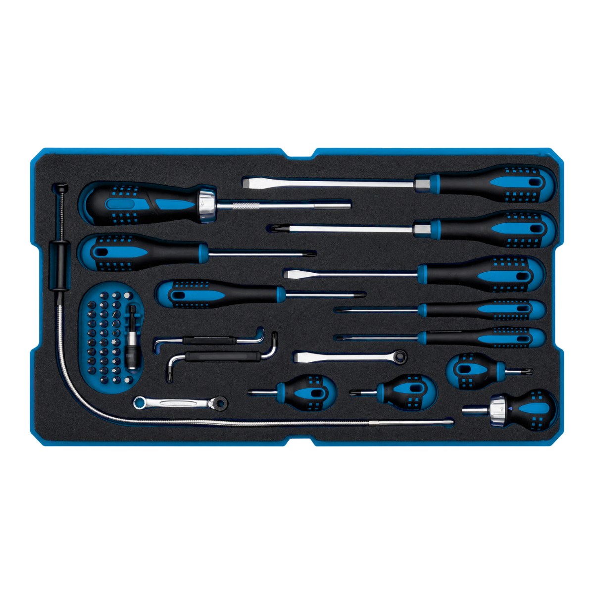 Johnkeans JK-TW-2035 – Mechanic's Hand Tool Set – Ratchet Spanners, Sockets & Pliers
