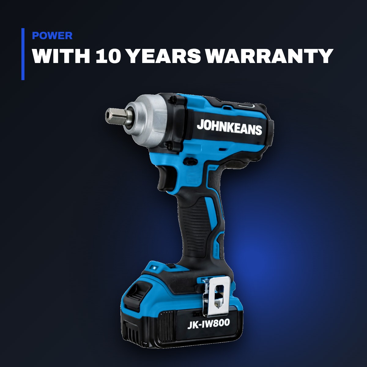 Johnkeans JK-TW-2038 – 20V Brushless Impact Wrench 3/8", 800 Nm