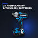 Johnkeans JK-TW-2040 – 20V MAX Brushless Cordless Impact Wrench Kit 3/8"