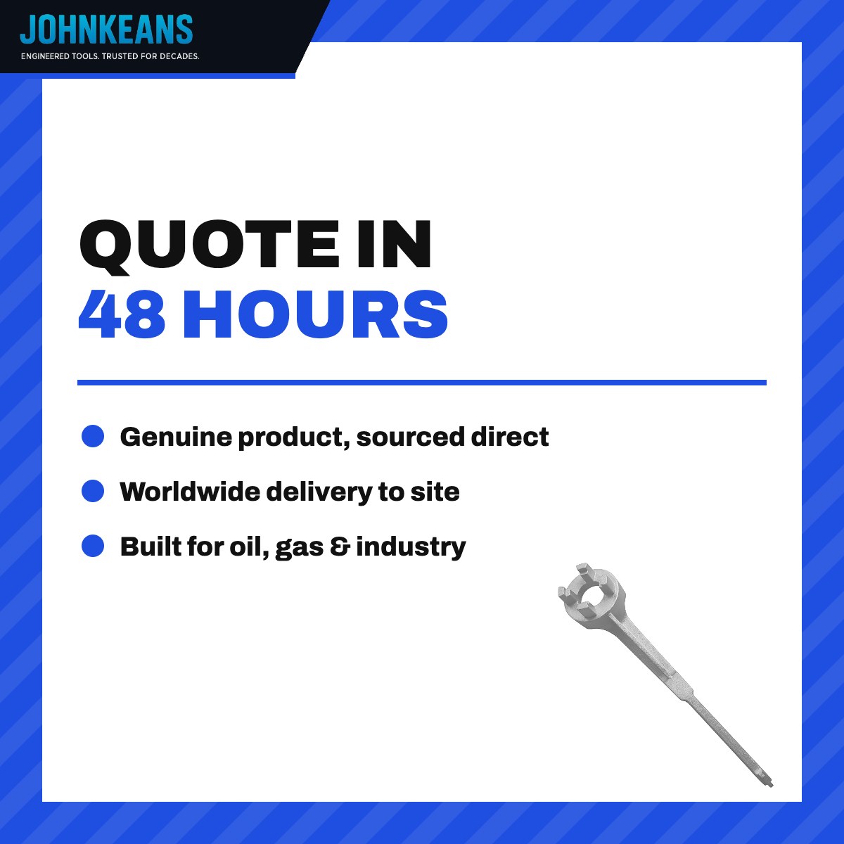 Johnkeans JK-TW-2042 – Aluminium Drum Plug Wrench