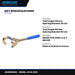 Johnkeans JK-VA-2002 – Non-Sparking Aluminium Bronze Valve Wrench
