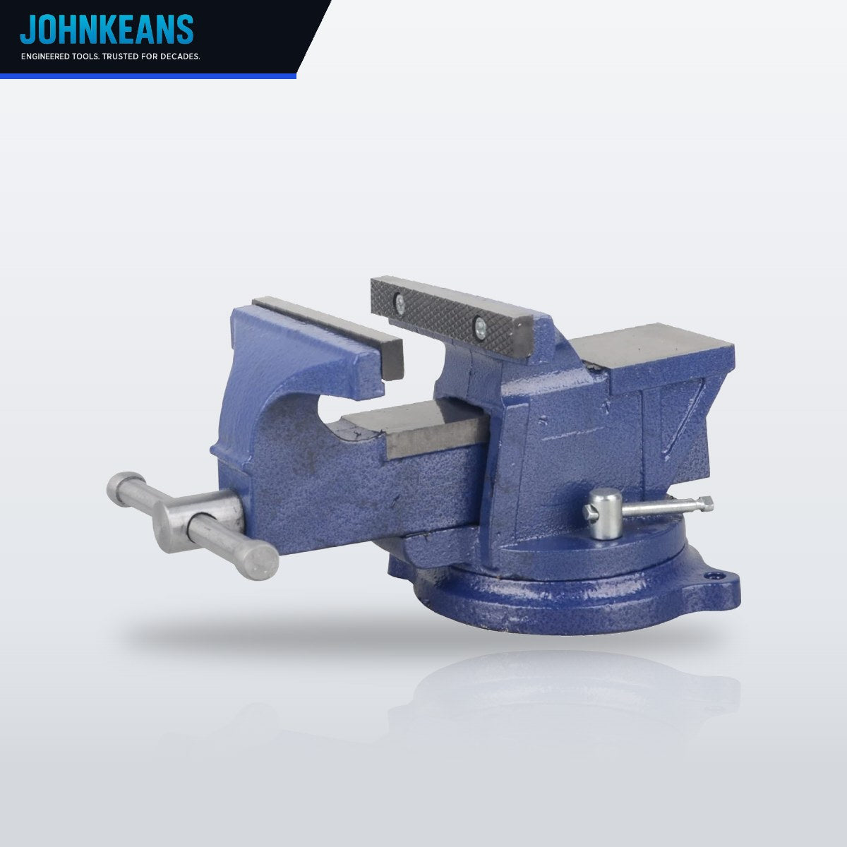 Johnkeans JK-HO-2009 – Heavy Duty Steel Construction Table For Workshop ( Similar To Attached Pic) – With Bench Vice And Pipe Vice, W