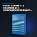 Johnkeans JK-HT-2135 – Steel Cabinet 12 Drawers 174 Compartments Eight = 770 Lbs