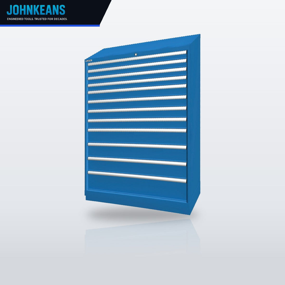 Johnkeans JK-HT-2135 – Steel Cabinet 12 Drawers 174 Compartments Eight = 770 Lbs