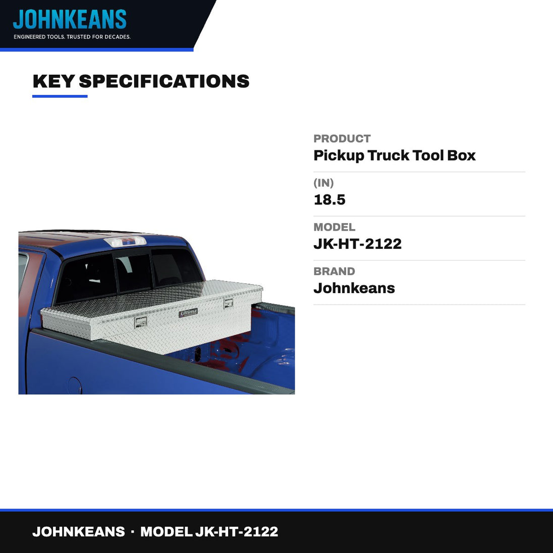 Johnkeans JK-HT-2122 – Pickup Truck Tool Box