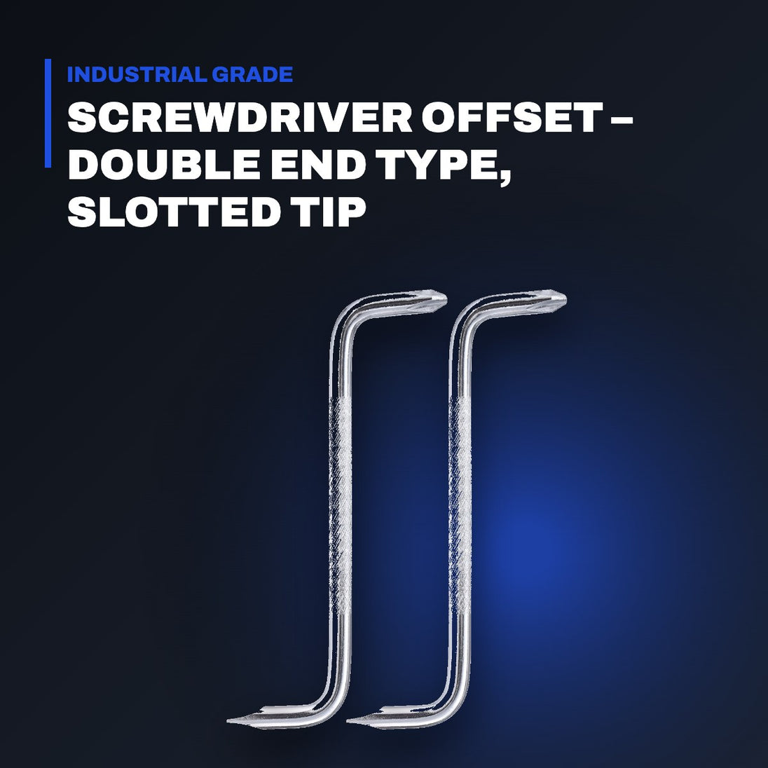 Johnkeans JK-HT-2130 – Screwdriver Offset – Double End Type, Slotted Tip