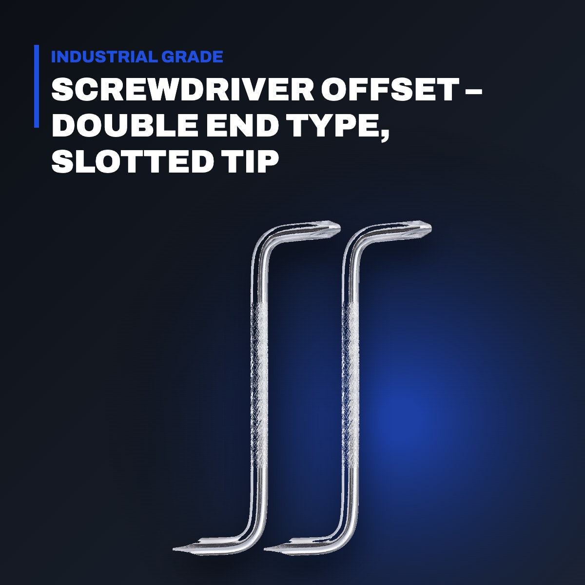 Johnkeans JK-HT-2130 – Screwdriver Offset – Double End Type, Slotted Tip