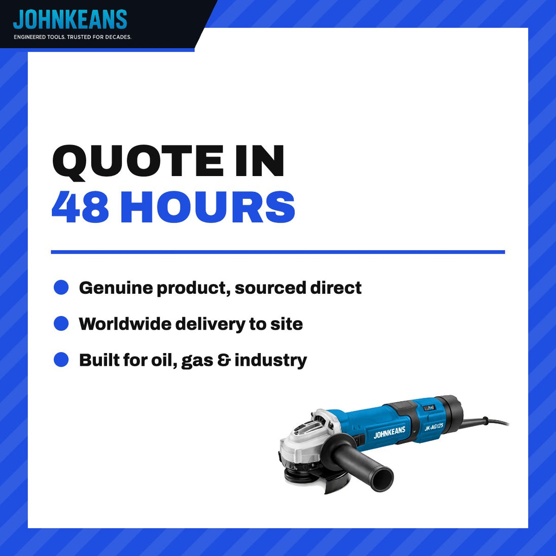 Johnkeans JK-PT-2001 – 125 mm Brushless 20V Cordless Angle Grinder