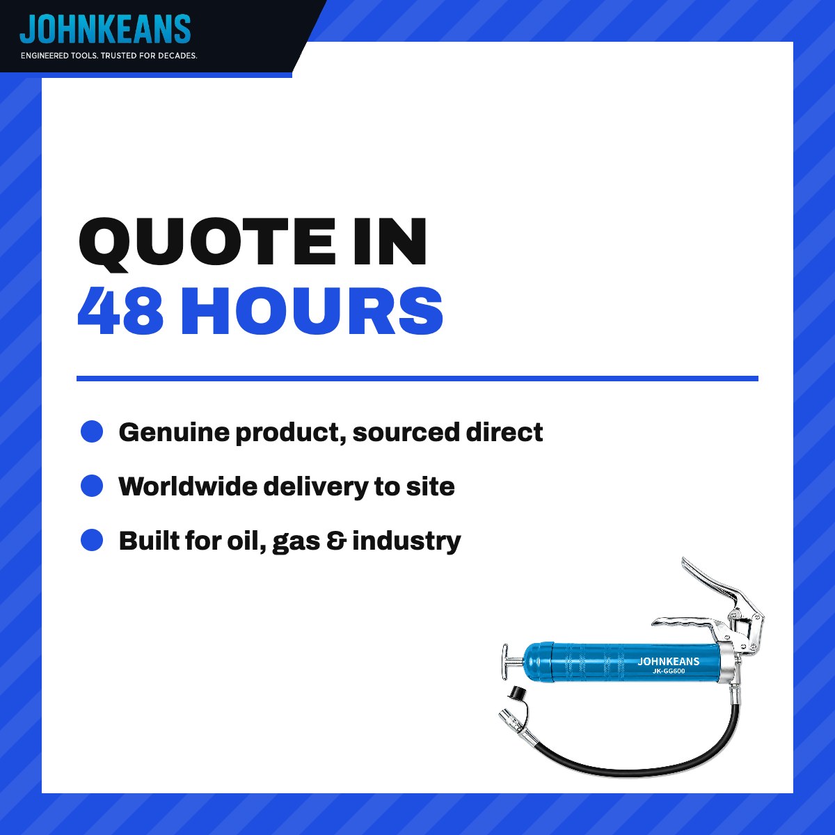 Johnkeans JK-PT-2066 – Electric Cordless Grease Gun Kit