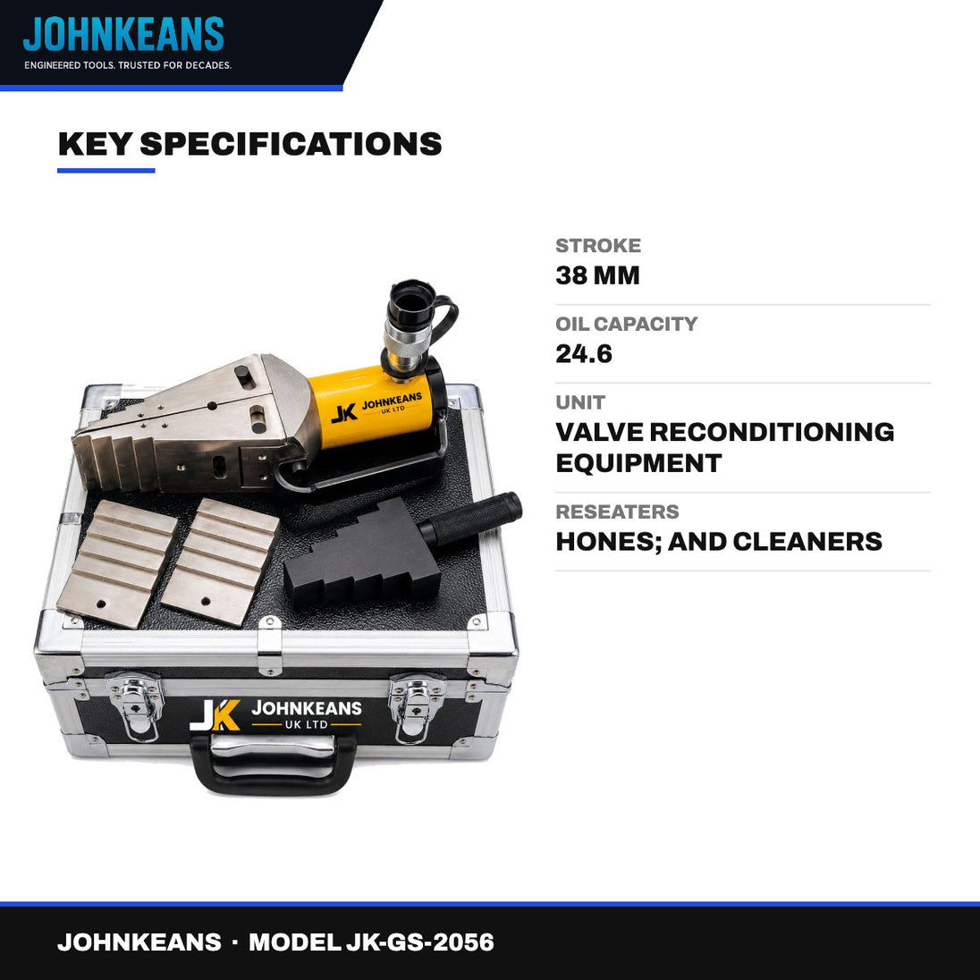 Johnkeans JK-GS-2056 – Hydraulic Flange Spreader Kit 14 Ton